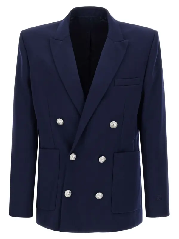 Grain de poudre blazer BALMAIN Blue