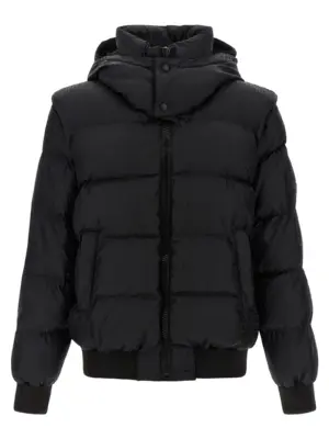 'Monogram PB Labirinto' down jacket BALMAIN Black