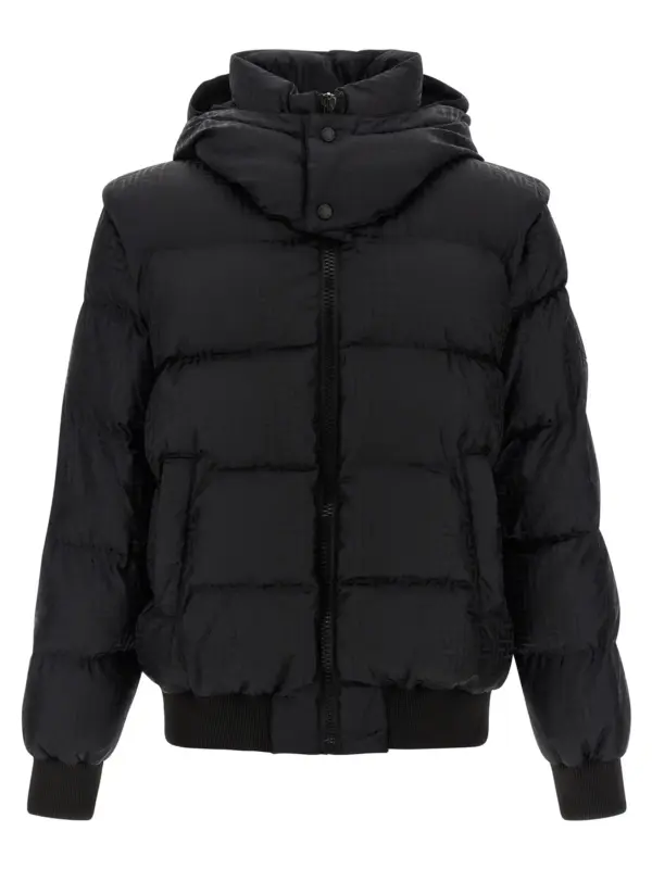 'Monogram PB Labirinto' down jacket BALMAIN Black