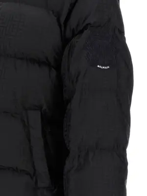 'Monogram PB Labirinto' down jacket Fall Winter 2025/2026 BALMAIN Black