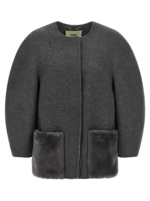 Blouson cocoon FENDI Gray
