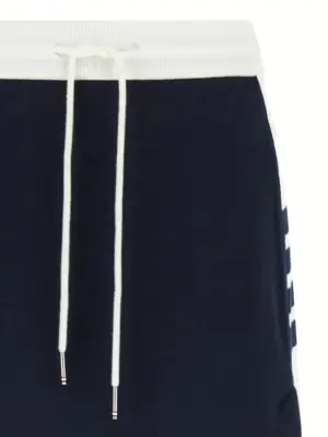 'Classic 4-Bar' skirt 100% cotton THOM BROWNE Blue