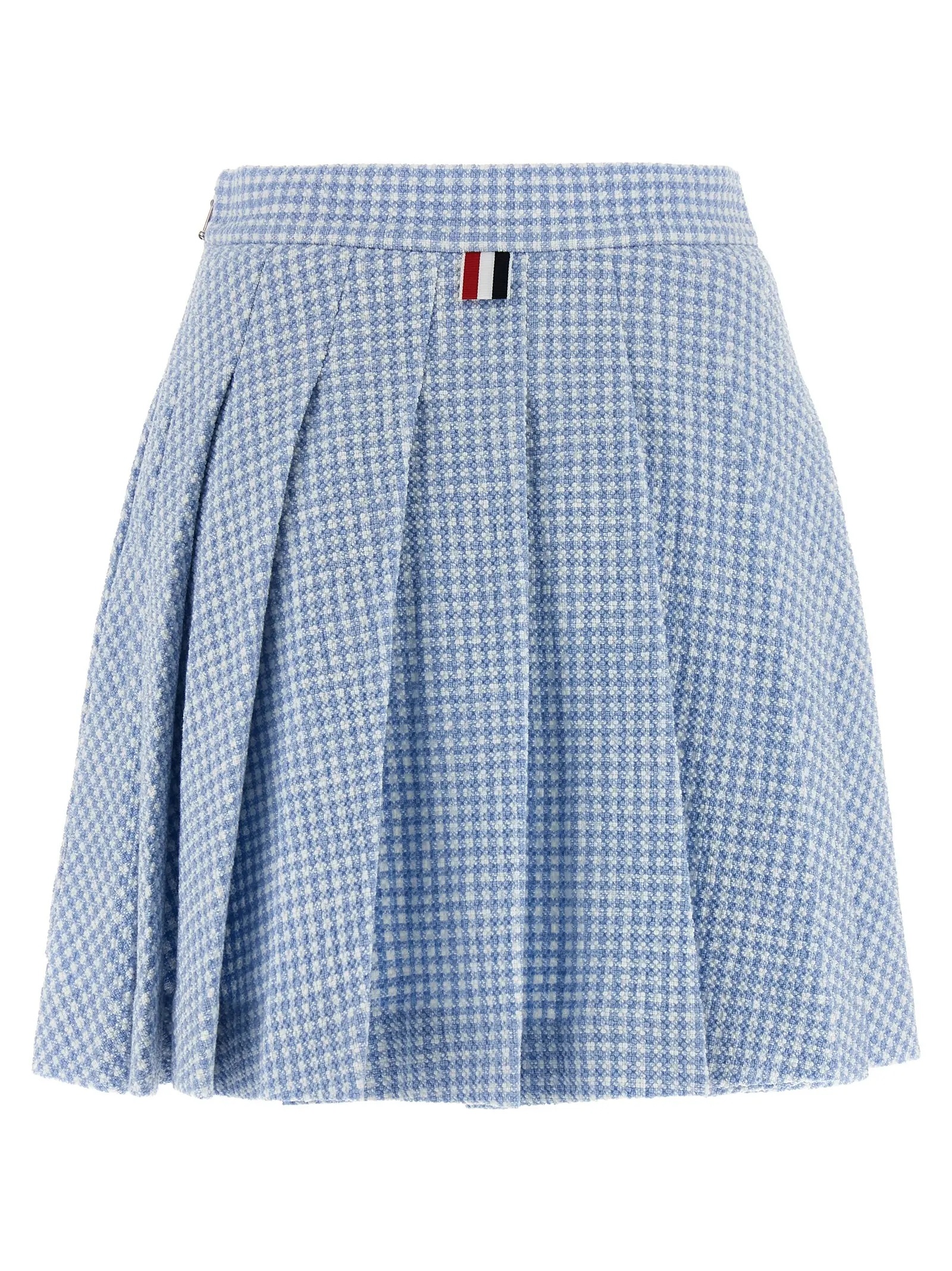 Спідниця Thom Browne Pleated tweed Блакитна 2 Pleated tweed skirt FJK143AJ0222480 THOM BROWNE Light Blue