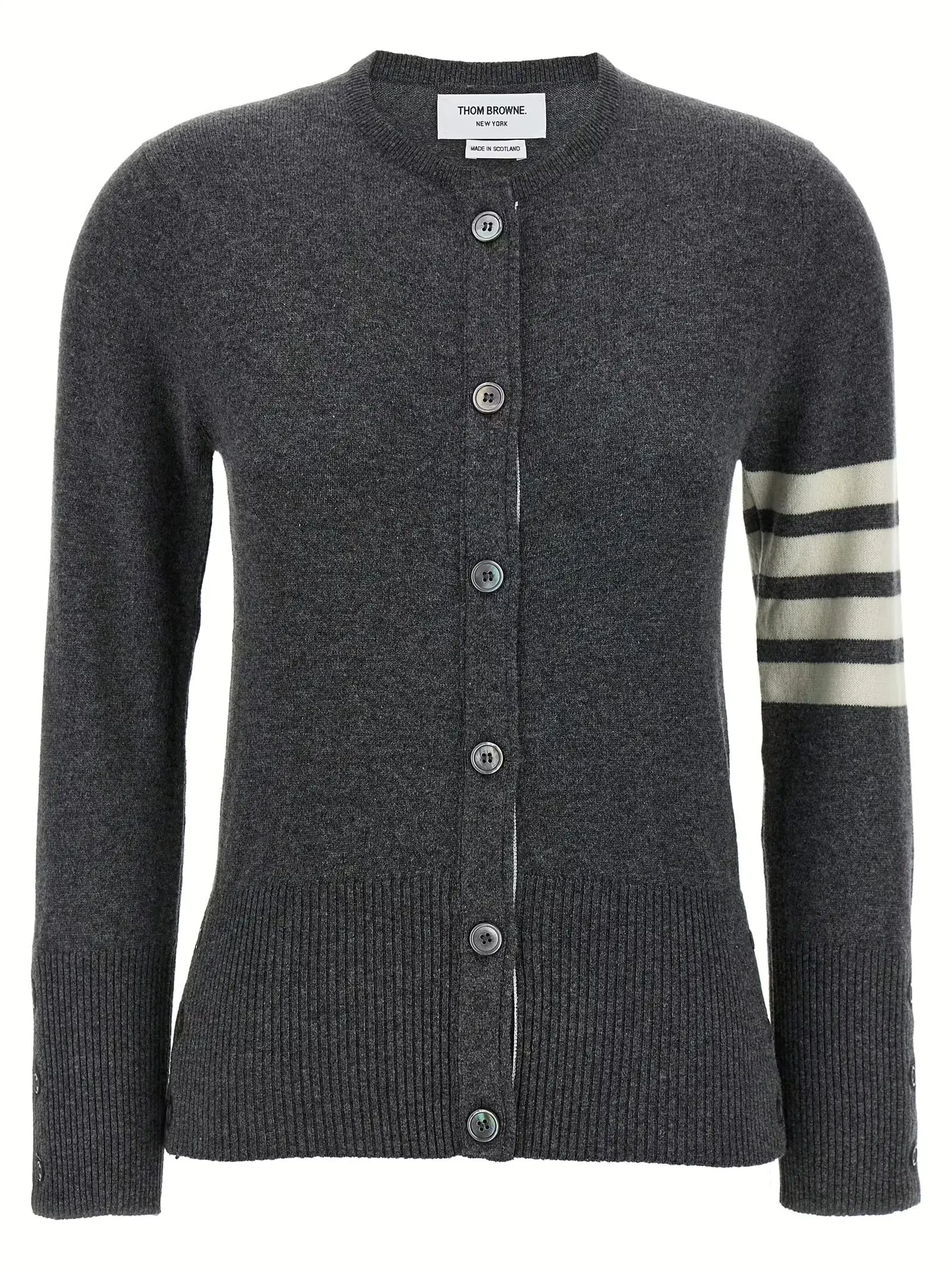 Кардиган Classic Cashmere 4-Bar Thom Browne Сірий 1 'Classic Cashmere 4-Bar' cardigan THOM BROWNE Gray