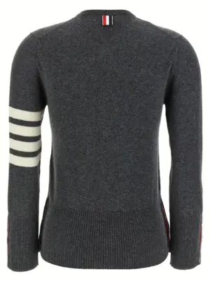 'Classic Cashmere 4-Bar' cardigan FKC002A00011035 THOM BROWNE Gray