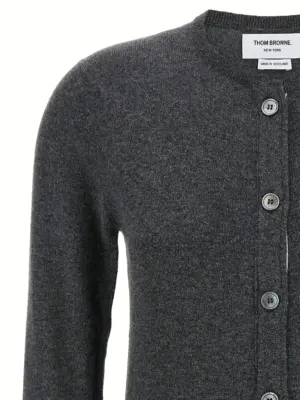 'Classic Cashmere 4-Bar' cardigan Woman THOM BROWNE Gray