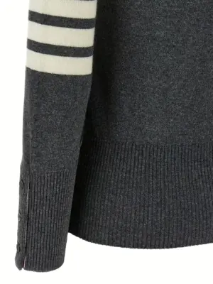 'Classic Cashmere 4-Bar' cardigan 100% cashmere THOM BROWNE Gray
