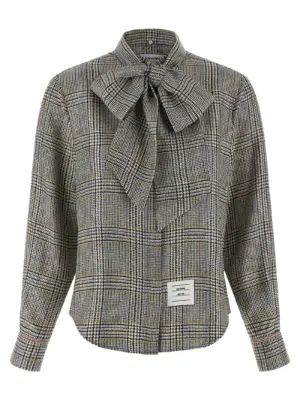 Prince of Wales Check Shirt THOM BROWNE Multicolor