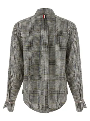 Prince of Wales Check Shirt FLL210AF1057980 THOM BROWNE Multicolor