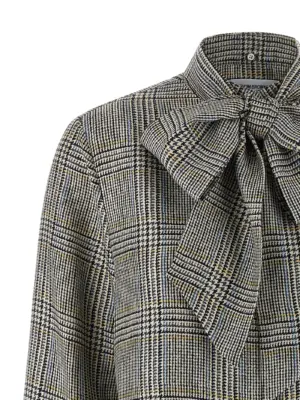 Prince of Wales Check Shirt Woman THOM BROWNE Multicolor