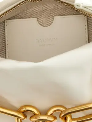 'Sync' mini handbag 100% calfskin leather (Bos Taurus) BALMAIN White