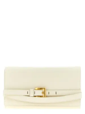 'Shuffle' wallet on chain BALMAIN White