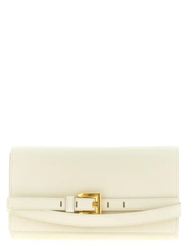 'Shuffle' wallet on chain BALMAIN White