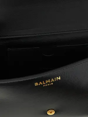 'Shuffle' wallet on chain 100% calfskin leather (Bos Taurus) BALMAIN Black