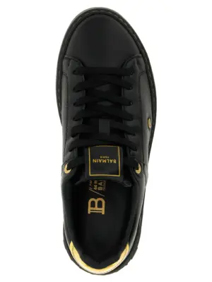 'B-Court' sneakers 100% lamb leather (Ovis aries) BALMAIN Black
