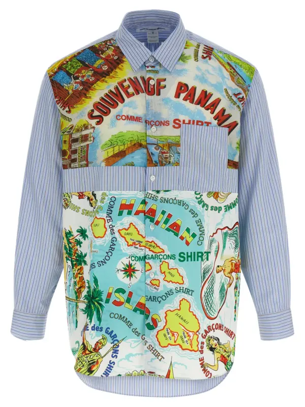 Patterned inserts shirt COMME DES GARCONS SHIRT Multicolor
