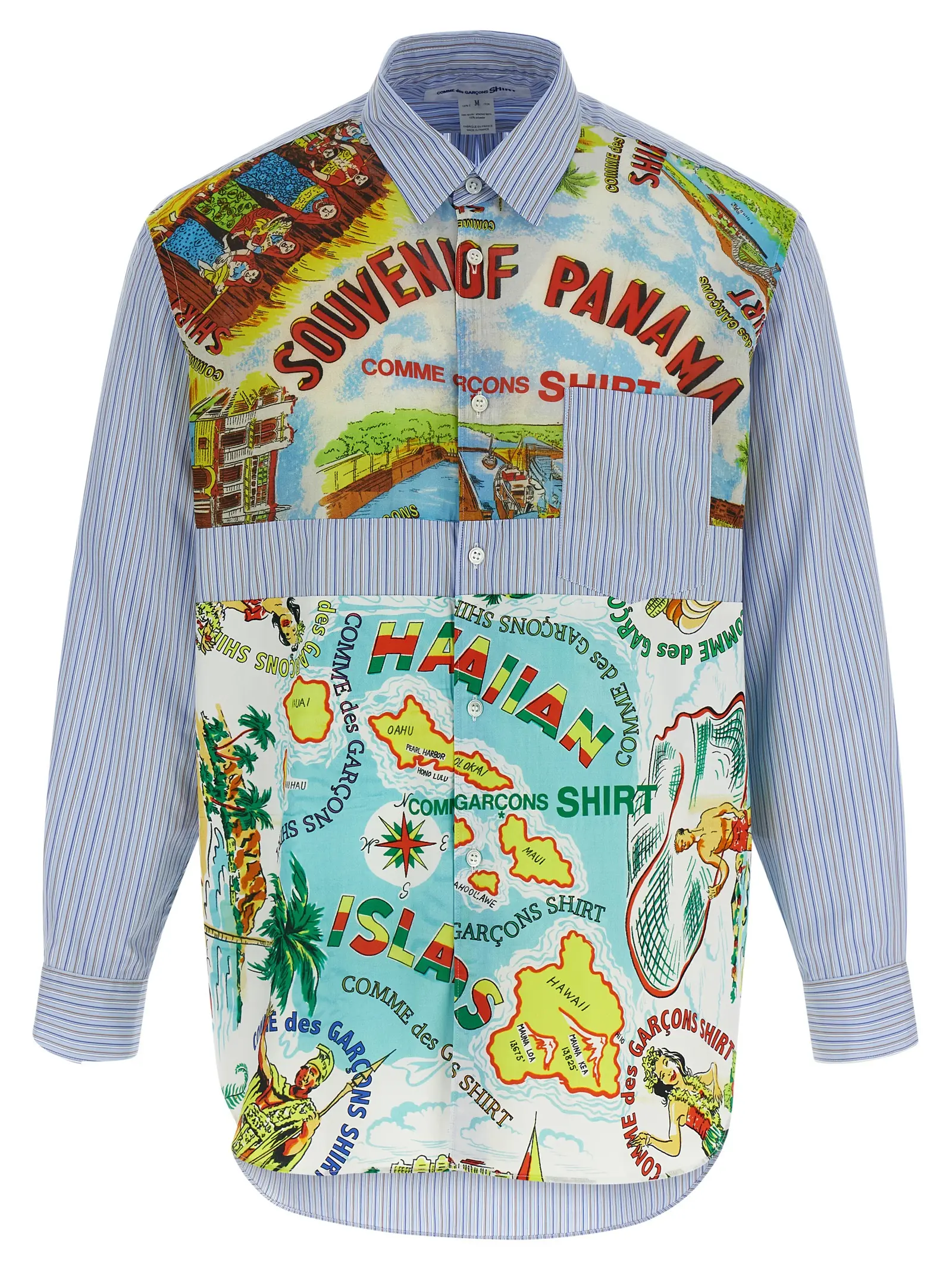 Сорочка Comme Des Garcons Shirt Patterned inserts Багатокольорова 1 Patterned inserts shirt COMME DES GARCONS SHIRT Multicolor