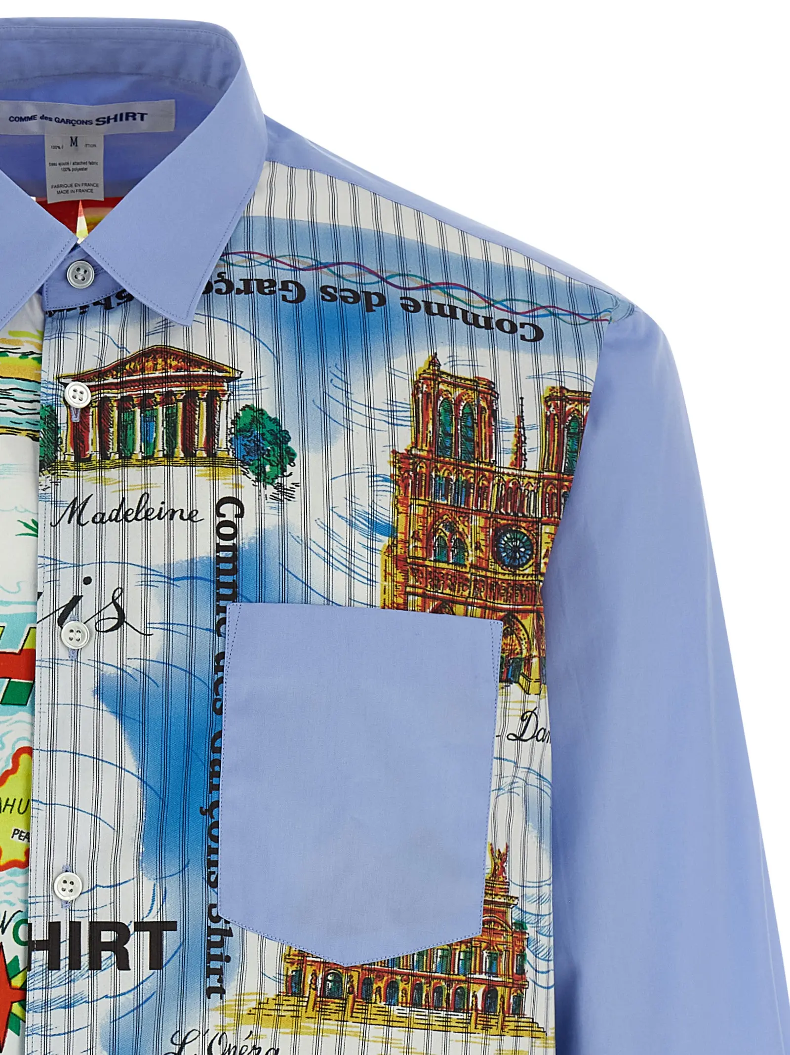 Сорочка Comme Des Garcons Shirt Printed Багатокольорова 3 Printed shirt Man COMME DES GARCONS SHIRT Multicolor