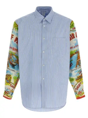 Patterned sleeve shirt COMME DES GARCONS SHIRT Multicolor