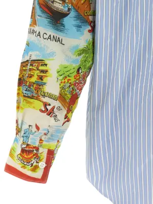 Patterned sleeve shirt 100% cotton COMME DES GARCONS SHIRT Multicolor