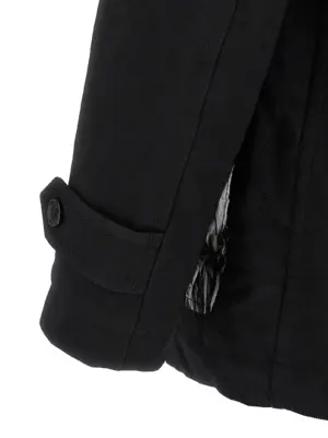 Double-breasted caban 100% polyester COMME DES GARCONS SHIRT Black