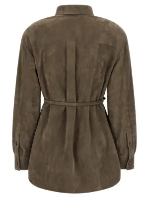 Suede shirt FPT668AVRGF1T6F FENDI Gray