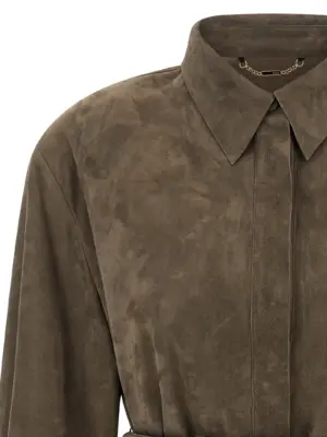 Suede shirt Woman FENDI Gray