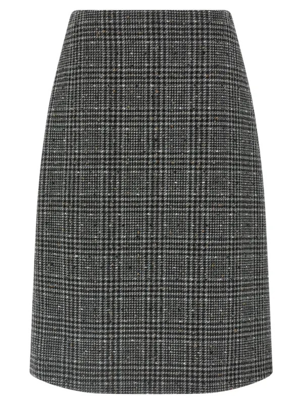 Tweed skirt FENDI Gray