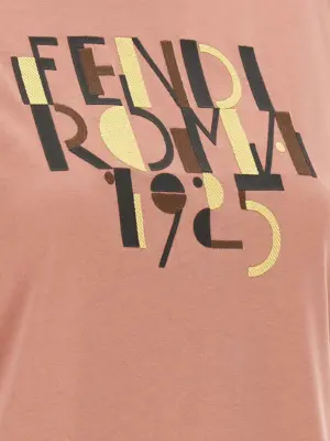 'Fendi Roma 1925' T-shirt 100% cotton FENDI Pink