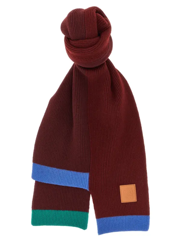 Wool asymmetrical scarf LOEWE Multicolor