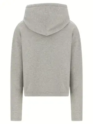 Logo embroidery hoodie FSW7677300951 AMI PARIS Gray
