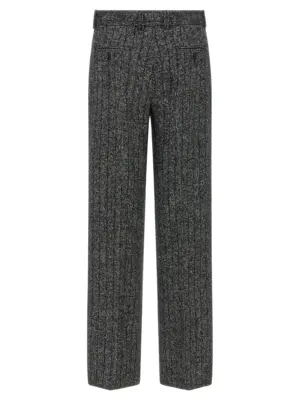Striped wool pants FTC31TFRZANS8051 DOLCE & GABBANA White/Black