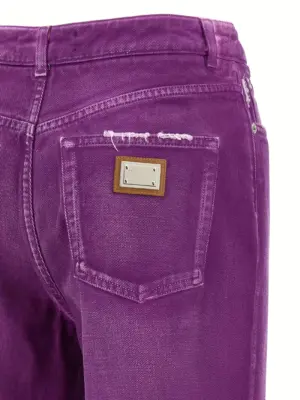 5-pocket pants 100% cotton DOLCE & GABBANA Fuchsia