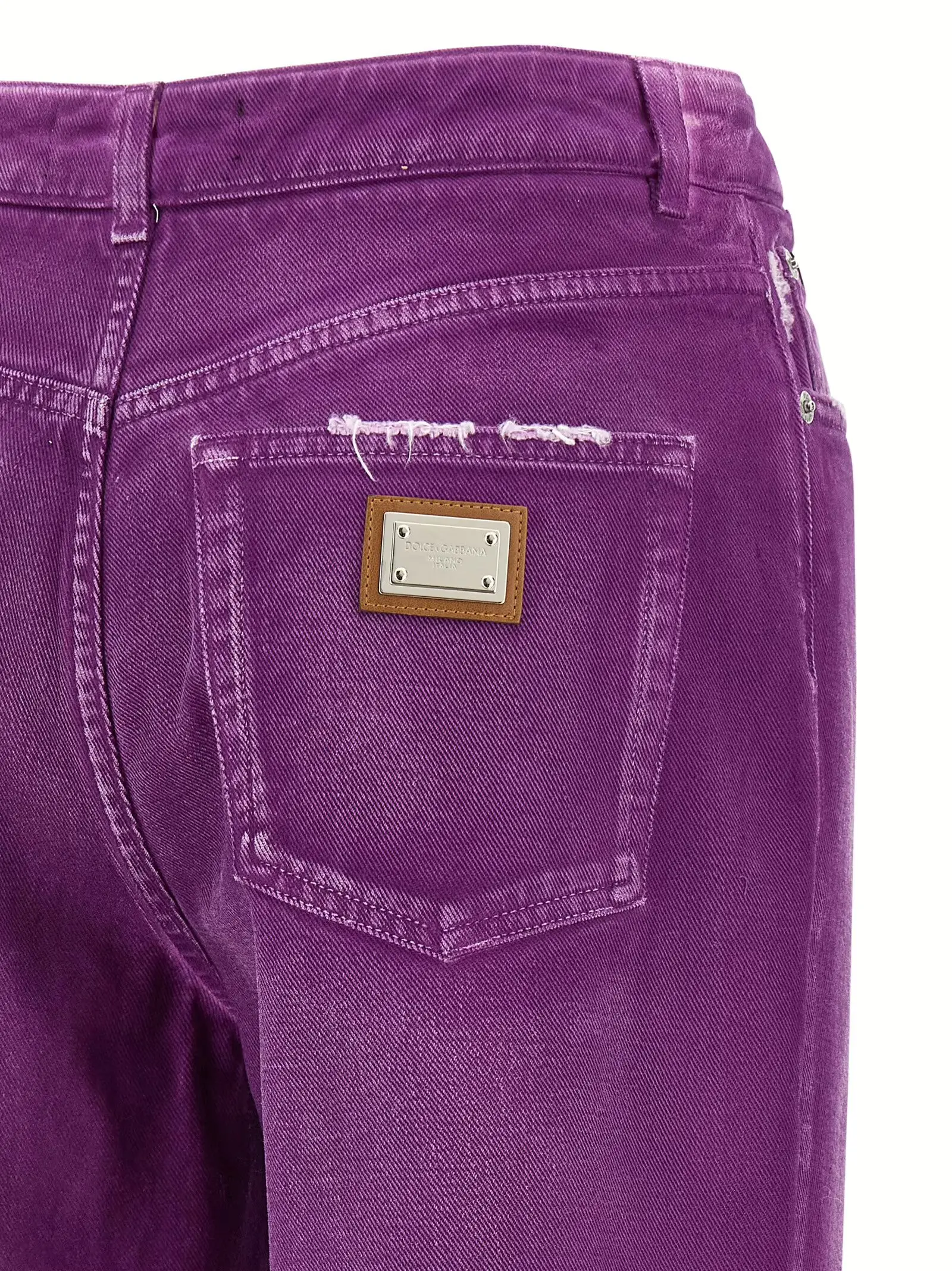 Штани 5-pocket Dolce Gabbana Фуксія 4 5-pocket pants 100% cotton DOLCE & GABBANA Fuchsia