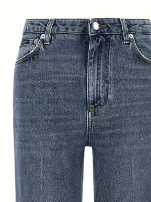 Logo tag jeans Woman DOLCE & GABBANA Blue