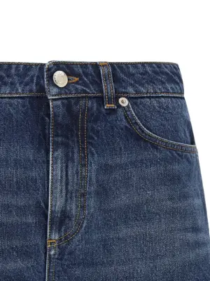 Logo plate shorts Woman DOLCE & GABBANA Blue