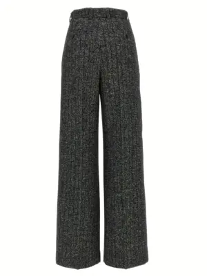 Striped wool pants FTDC7TFRZANS8051 DOLCE & GABBANA White/Black