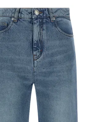 Flared leg jeans Woman AMI PARIS Light Blue