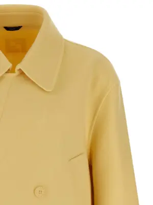 Caban coat 100% virgin wool FENDI Yellow