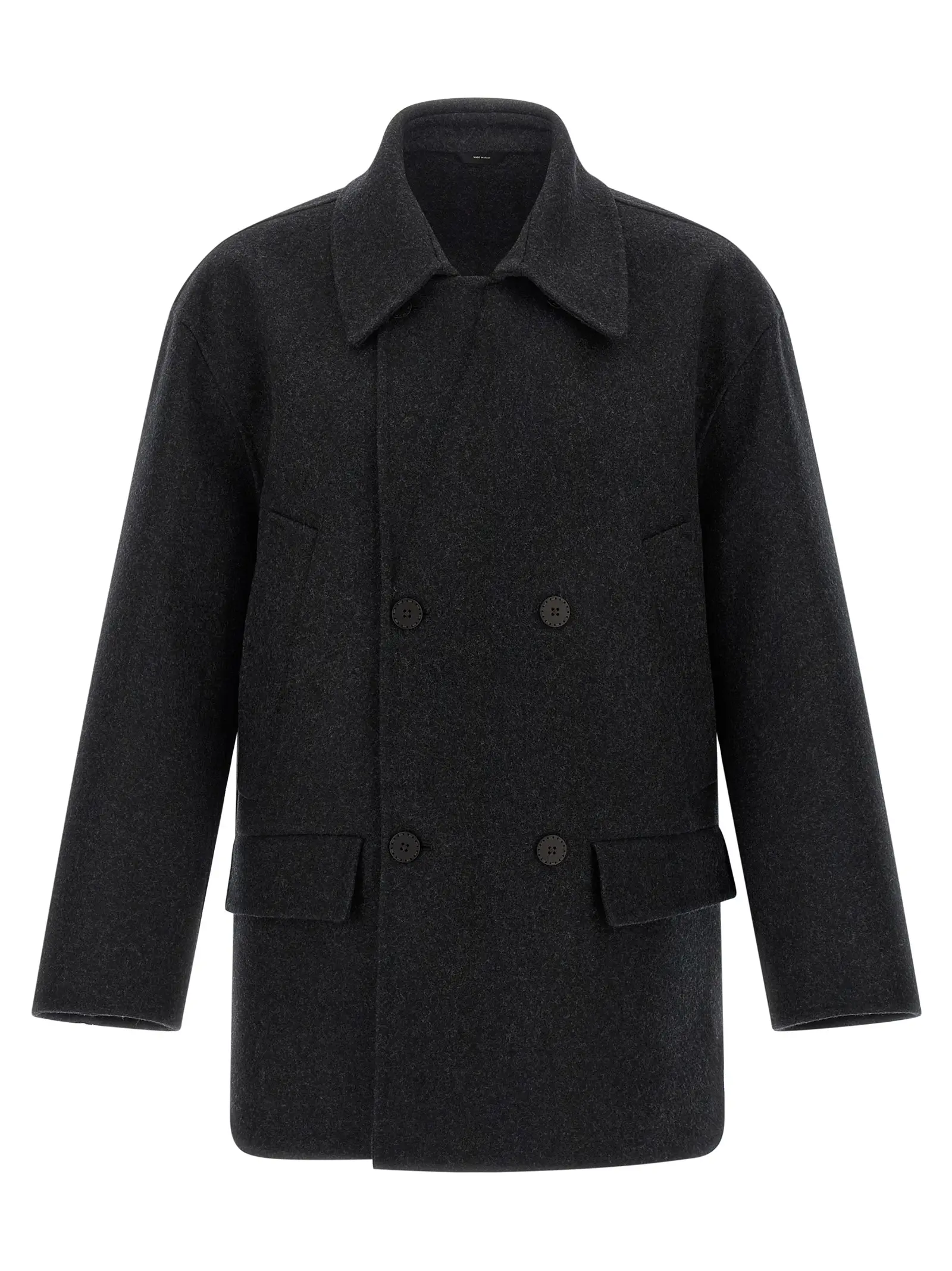 Пальто вовняне Fendi Felt Сіре 1 Felt wool coat FENDI Gray