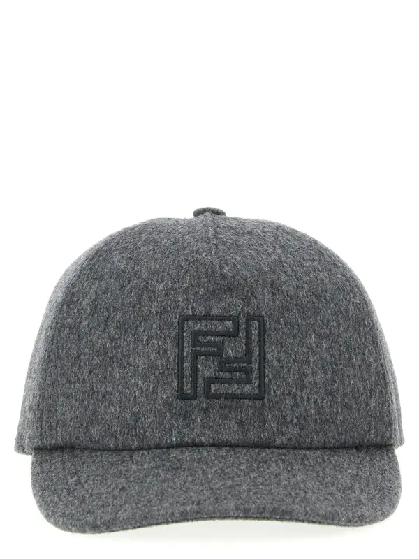 Wool and cashmere hat FENDI Gray