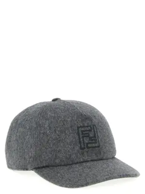Wool and cashmere hat FXQ768AYK2F0COK FENDI Gray
