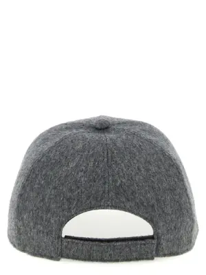 Wool and cashmere hat Man FENDI Gray