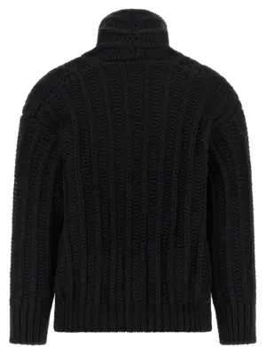 Coarse wool cardigan FXVCWTJCVZ2N0000 DOLCE & GABBANA Black
