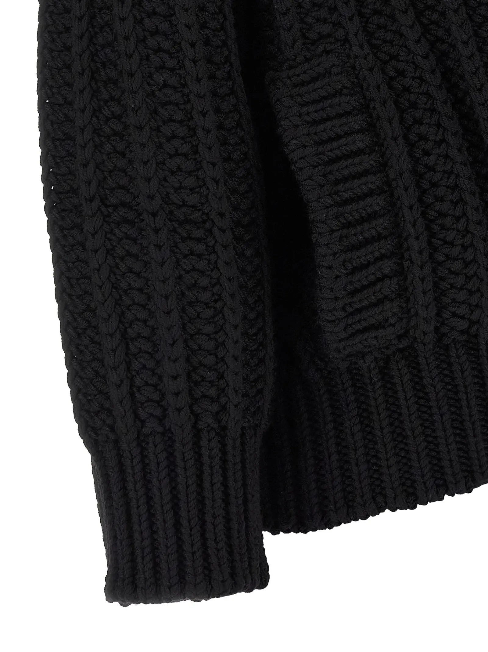 Кардиган з грубої вовни Coarse wool Dolce Gabbana Чорний 4 Coarse wool cardigan 100% virgin wool DOLCE & GABBANA Black