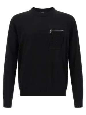 FF pocket sweater FENDI Black