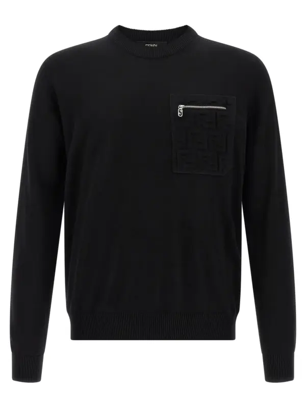 FF pocket sweater FENDI Black