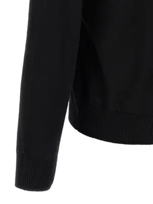 FF pocket sweater 98% virgin wool 2% polyamide FENDI Black