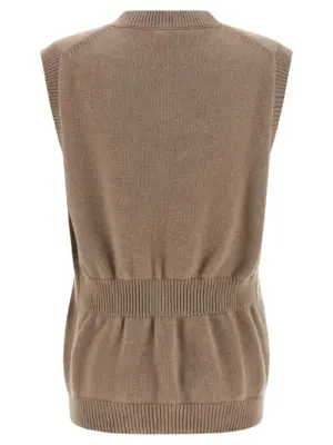 Cashmere vest FZXE19AYLSF0QD3 FENDI Beige