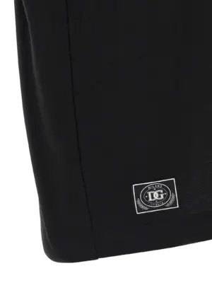 Logo embroidery t-shirt 100% cotton DOLCE & GABBANA White/Black